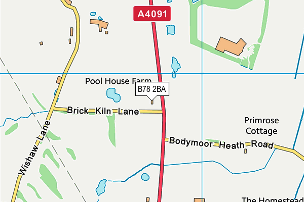 B78 2BA map - OS VectorMap District (Ordnance Survey) B78 2BA map - OS VectorMap District (Ordnance Survey)