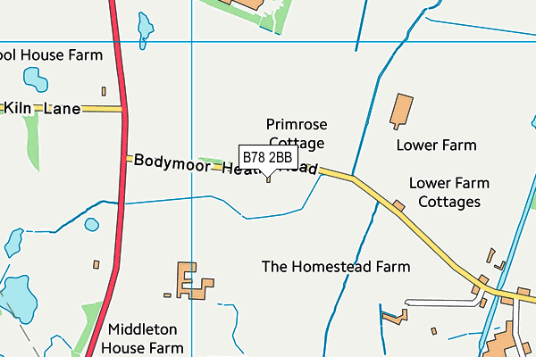 B78 2BB map - OS VectorMap District (Ordnance Survey) B78 2BB map - OS VectorMap District (Ordnance Survey)