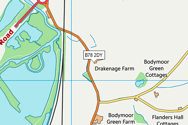 B78 2DY map - OS VectorMap District (Ordnance Survey) B78 2DY map - OS VectorMap District (Ordnance Survey)