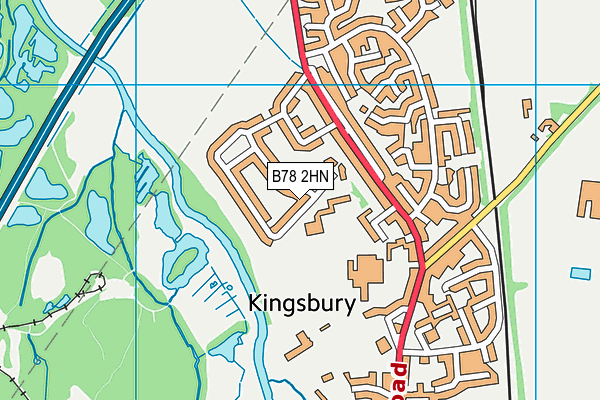 B78 2HN map - OS VectorMap District (Ordnance Survey) B78 2HN map - OS VectorMap District (Ordnance Survey)