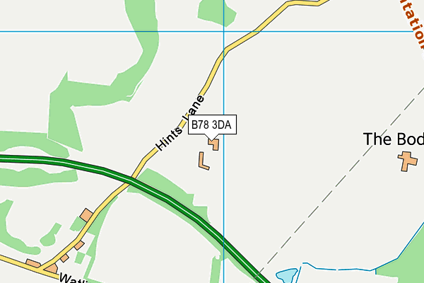B78 3DA map - OS VectorMap District (Ordnance Survey) B78 3DA map - OS VectorMap District (Ordnance Survey)