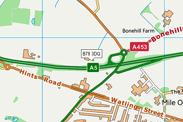 B78 3DQ map - OS VectorMap District (Ordnance Survey) B78 3DQ map - OS VectorMap District (Ordnance Survey)