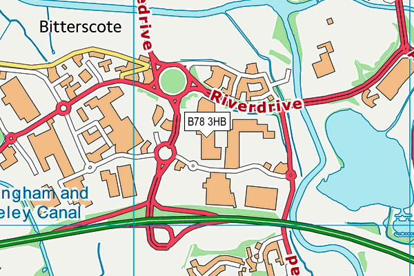 B78 3HB map - OS VectorMap District (Ordnance Survey) B78 3HB map - OS VectorMap District (Ordnance Survey)