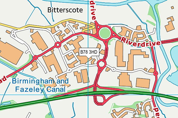 B78 3HD map - OS VectorMap District (Ordnance Survey) B78 3HD map - OS VectorMap District (Ordnance Survey)