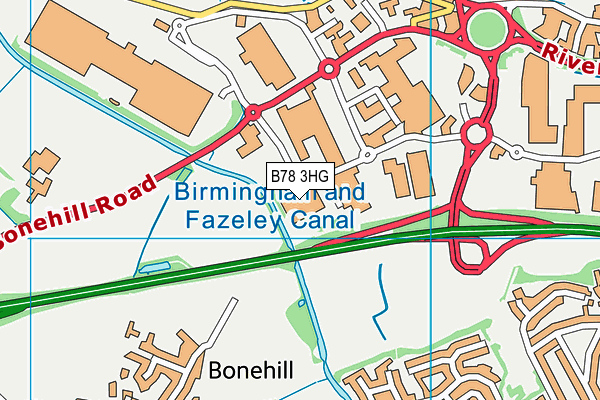 B78 3HG map - OS VectorMap District (Ordnance Survey) B78 3HG map - OS VectorMap District (Ordnance Survey)