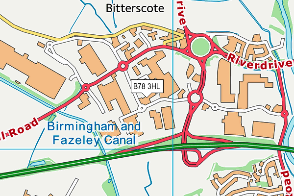 B78 3HL map - OS VectorMap District (Ordnance Survey) B78 3HL map - OS VectorMap District (Ordnance Survey)