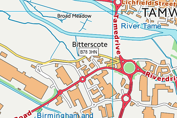 B78 3HN map - OS VectorMap District (Ordnance Survey) B78 3HN map - OS VectorMap District (Ordnance Survey)