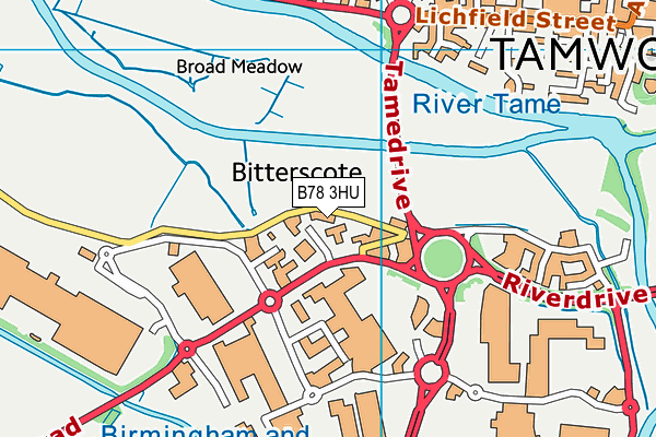 B78 3HU map - OS VectorMap District (Ordnance Survey) B78 3HU map - OS VectorMap District (Ordnance Survey)