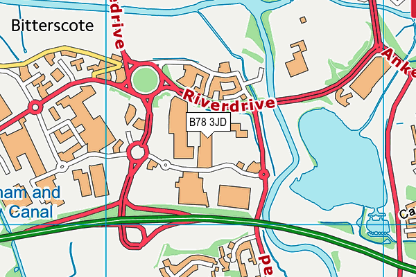 B78 3JD map - OS VectorMap District (Ordnance Survey) B78 3JD map - OS VectorMap District (Ordnance Survey)