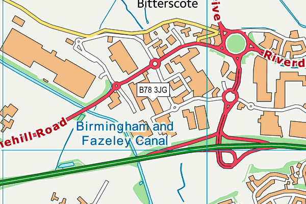 B78 3JG map - OS VectorMap District (Ordnance Survey) B78 3JG map - OS VectorMap District (Ordnance Survey)