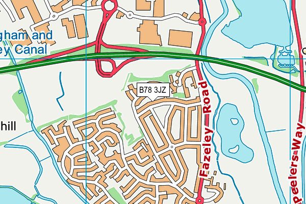 B78 3JZ map - OS VectorMap District (Ordnance Survey) B78 3JZ map - OS VectorMap District (Ordnance Survey)
