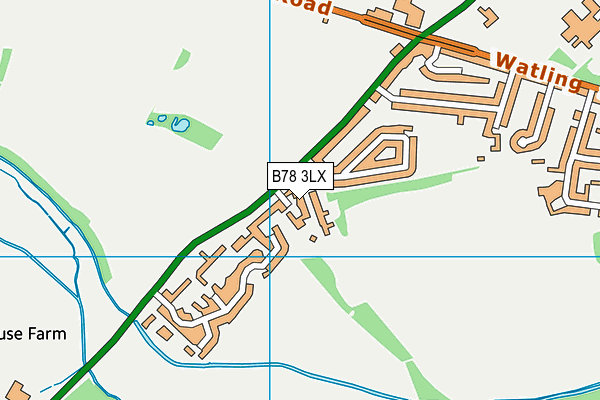 B78 3LX map - OS VectorMap District (Ordnance Survey) B78 3LX map - OS VectorMap District (Ordnance Survey)
