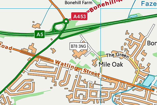 B78 3NG map - OS VectorMap District (Ordnance Survey) B78 3NG map - OS VectorMap District (Ordnance Survey)