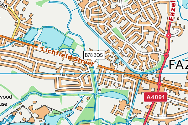 B78 3QS map - OS VectorMap District (Ordnance Survey) B78 3QS map - OS VectorMap District (Ordnance Survey)