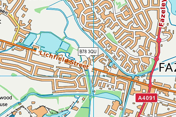 B78 3QU map - OS VectorMap District (Ordnance Survey) B78 3QU map - OS VectorMap District (Ordnance Survey)