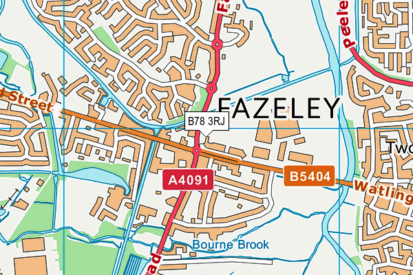 B78 3RJ map - OS VectorMap District (Ordnance Survey) B78 3RJ map - OS VectorMap District (Ordnance Survey)
