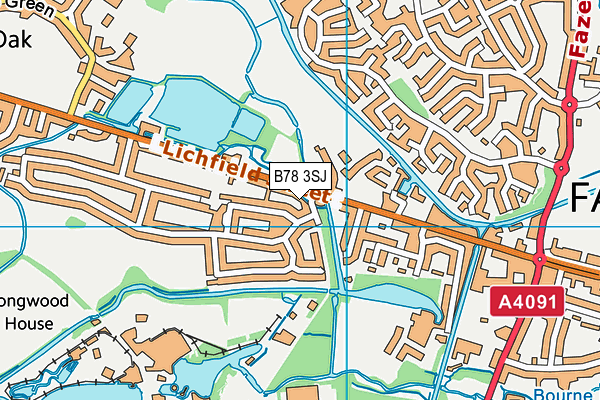 B78 3SJ map - OS VectorMap District (Ordnance Survey) B78 3SJ map - OS VectorMap District (Ordnance Survey)