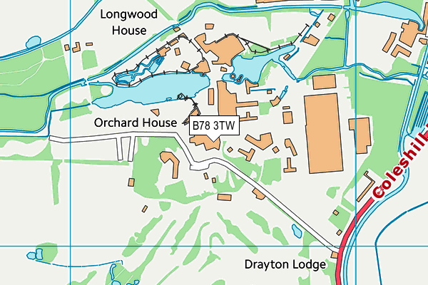 B78 3TW map - OS VectorMap District (Ordnance Survey) B78 3TW map - OS VectorMap District (Ordnance Survey)