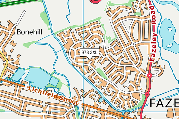 B78 3XL map - OS VectorMap District (Ordnance Survey) B78 3XL map - OS VectorMap District (Ordnance Survey)