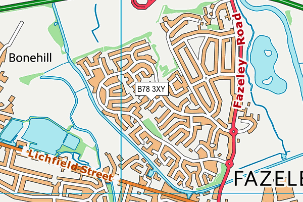B78 3XY map - OS VectorMap District (Ordnance Survey) B78 3XY map - OS VectorMap District (Ordnance Survey)