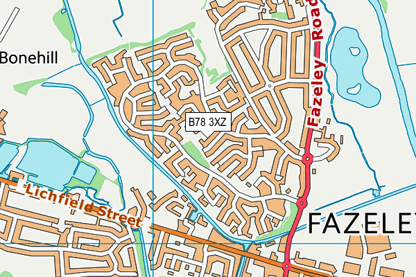 B78 3XZ map - OS VectorMap District (Ordnance Survey) B78 3XZ map - OS VectorMap District (Ordnance Survey)