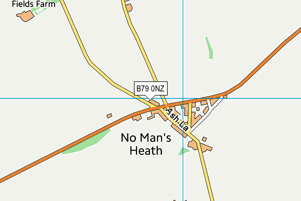 B79 0NZ map - OS VectorMap District (Ordnance Survey) B79 0NZ map - OS VectorMap District (Ordnance Survey)