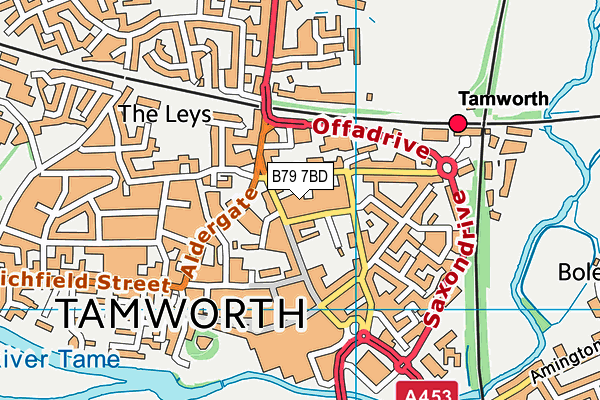 B79 7BD map - OS VectorMap District (Ordnance Survey) B79 7BD map - OS VectorMap District (Ordnance Survey)