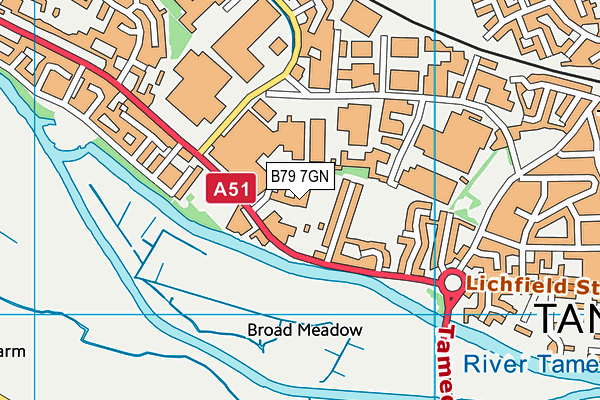 B79 7GN map - OS VectorMap District (Ordnance Survey) B79 7GN map - OS VectorMap District (Ordnance Survey)