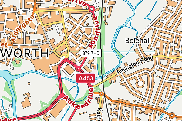 B79 7HD map - OS VectorMap District (Ordnance Survey) B79 7HD map - OS VectorMap District (Ordnance Survey)