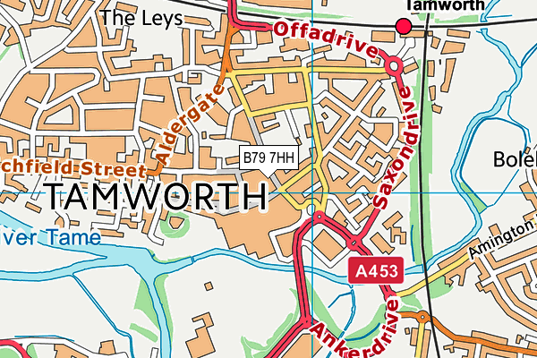 B79 7HH map - OS VectorMap District (Ordnance Survey) B79 7HH map - OS VectorMap District (Ordnance Survey)