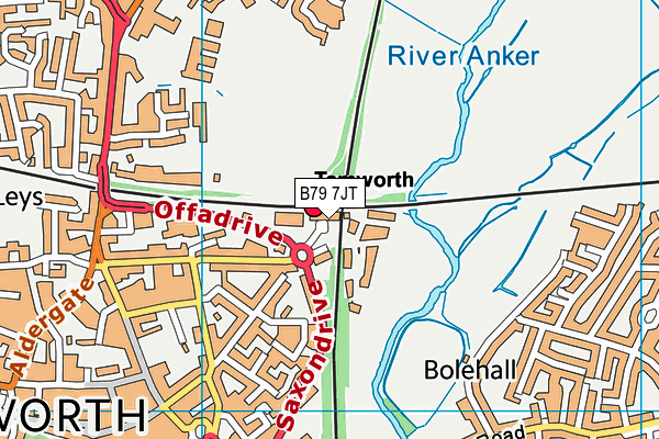 B79 7JT map - OS VectorMap District (Ordnance Survey) B79 7JT map - OS VectorMap District (Ordnance Survey)