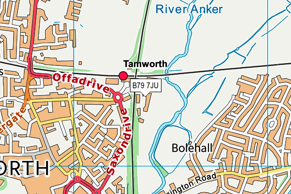 B79 7JU map - OS VectorMap District (Ordnance Survey) B79 7JU map - OS VectorMap District (Ordnance Survey)