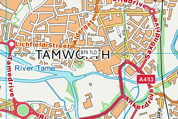 B79 7LD map - OS VectorMap District (Ordnance Survey) B79 7LD map - OS VectorMap District (Ordnance Survey)