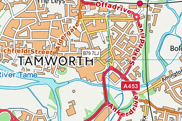 B79 7LJ map - OS VectorMap District (Ordnance Survey) B79 7LJ map - OS VectorMap District (Ordnance Survey)