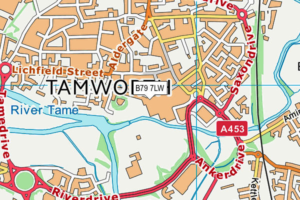 B79 7LW map - OS VectorMap District (Ordnance Survey) B79 7LW map - OS VectorMap District (Ordnance Survey)