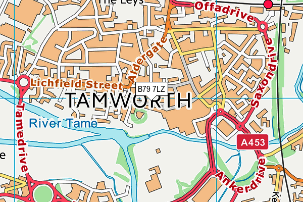 B79 7LZ map - OS VectorMap District (Ordnance Survey) B79 7LZ map - OS VectorMap District (Ordnance Survey)