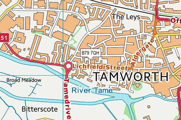 B79 7QH map - OS VectorMap District (Ordnance Survey) B79 7QH map - OS VectorMap District (Ordnance Survey)