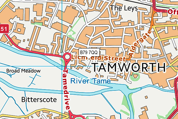 B79 7QQ map - OS VectorMap District (Ordnance Survey) B79 7QQ map - OS VectorMap District (Ordnance Survey)