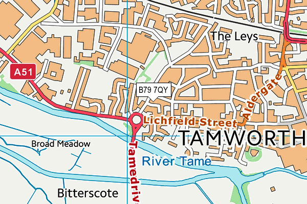 B79 7QY map - OS VectorMap District (Ordnance Survey) B79 7QY map - OS VectorMap District (Ordnance Survey)