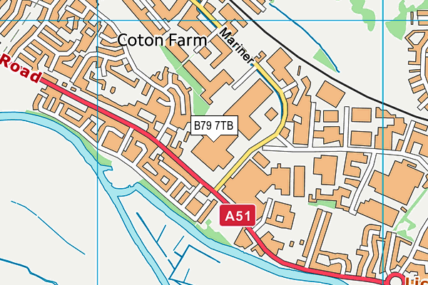 B79 7TB map - OS VectorMap District (Ordnance Survey) B79 7TB map - OS VectorMap District (Ordnance Survey)