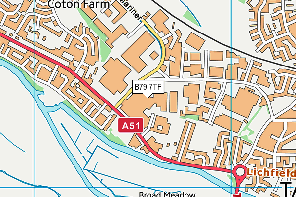 B79 7TF map - OS VectorMap District (Ordnance Survey) B79 7TF map - OS VectorMap District (Ordnance Survey)