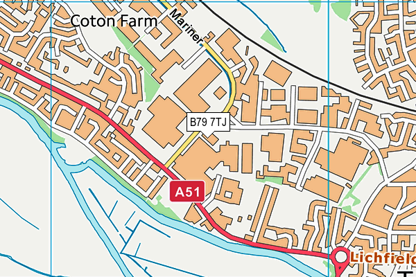 B79 7TJ map - OS VectorMap District (Ordnance Survey) B79 7TJ map - OS VectorMap District (Ordnance Survey)