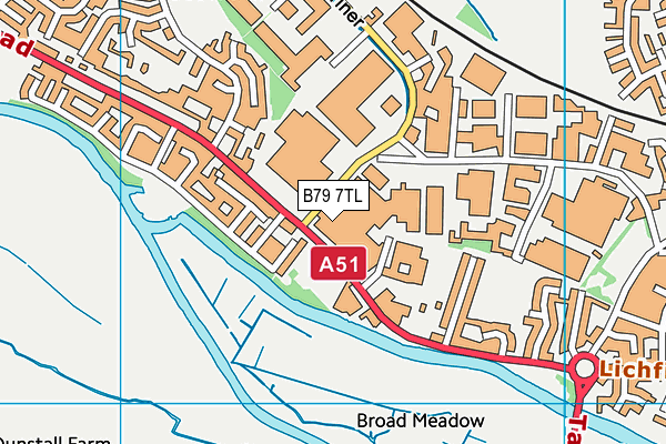 B79 7TL map - OS VectorMap District (Ordnance Survey) B79 7TL map - OS VectorMap District (Ordnance Survey)