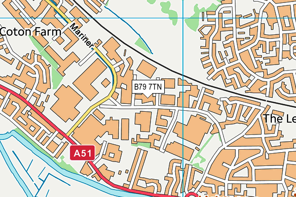 B79 7TN map - OS VectorMap District (Ordnance Survey) B79 7TN map - OS VectorMap District (Ordnance Survey)