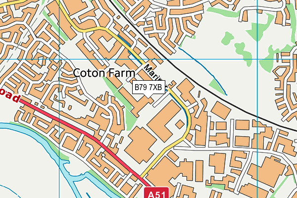 B79 7XB map - OS VectorMap District (Ordnance Survey) B79 7XB map - OS VectorMap District (Ordnance Survey)