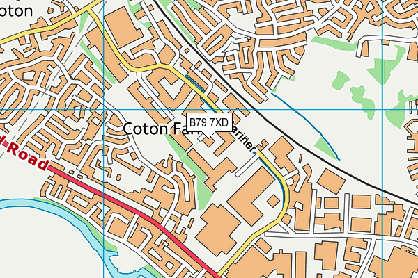 B79 7XD map - OS VectorMap District (Ordnance Survey) B79 7XD map - OS VectorMap District (Ordnance Survey)