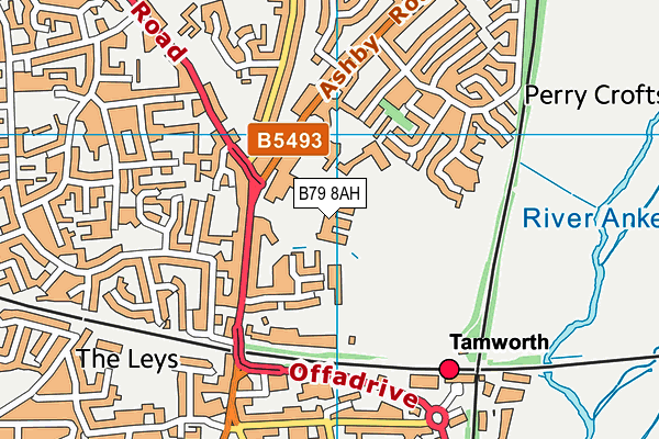 B79 8AH map - OS VectorMap District (Ordnance Survey) B79 8AH map - OS VectorMap District (Ordnance Survey)