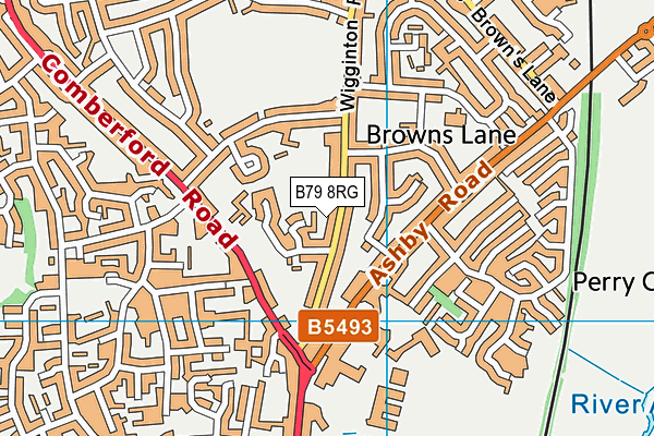 B79 8RG map - OS VectorMap District (Ordnance Survey) B79 8RG map - OS VectorMap District (Ordnance Survey)