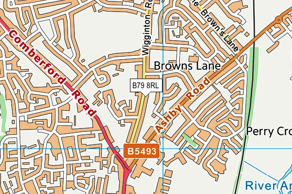B79 8RL map - OS VectorMap District (Ordnance Survey) B79 8RL map - OS VectorMap District (Ordnance Survey)