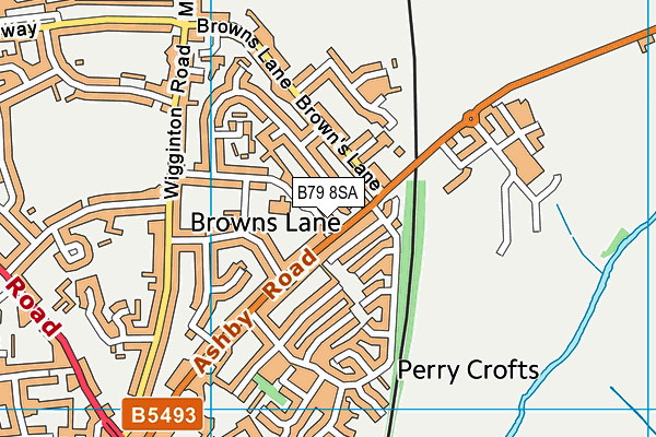B79 8SA map - OS VectorMap District (Ordnance Survey) B79 8SA map - OS VectorMap District (Ordnance Survey)
